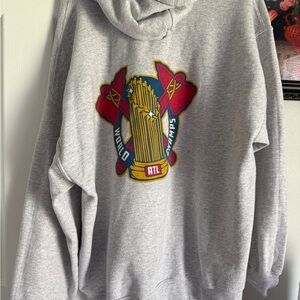 Braves Gray Heavy Blend Hoodie